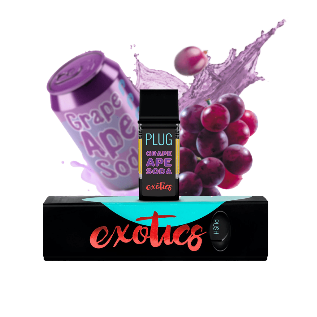 PLUGplay Exotics Cartridge Grape Ape Soda 1g