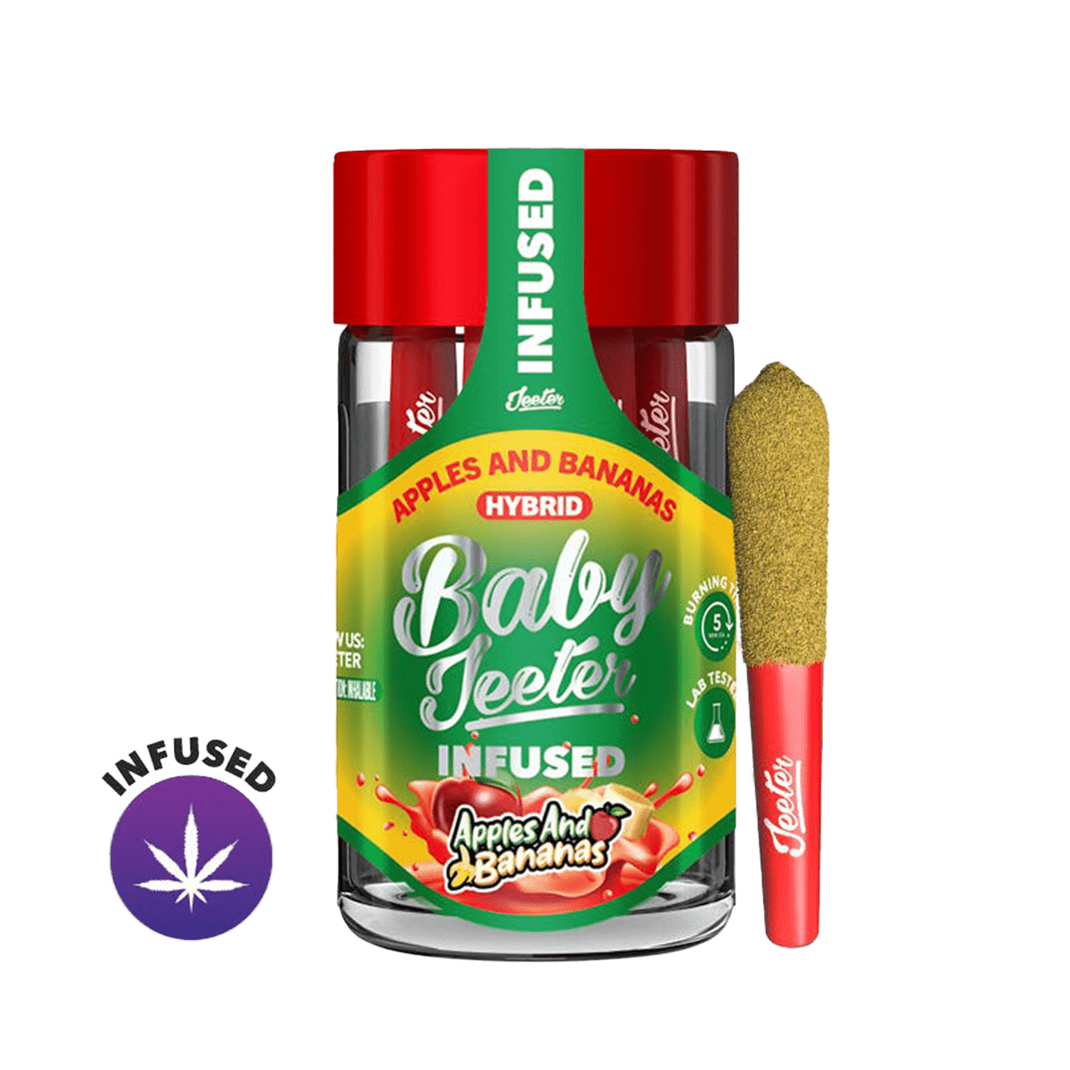 Baby Jeeter Infused 5 Pack Apples and Bananas 2.5g