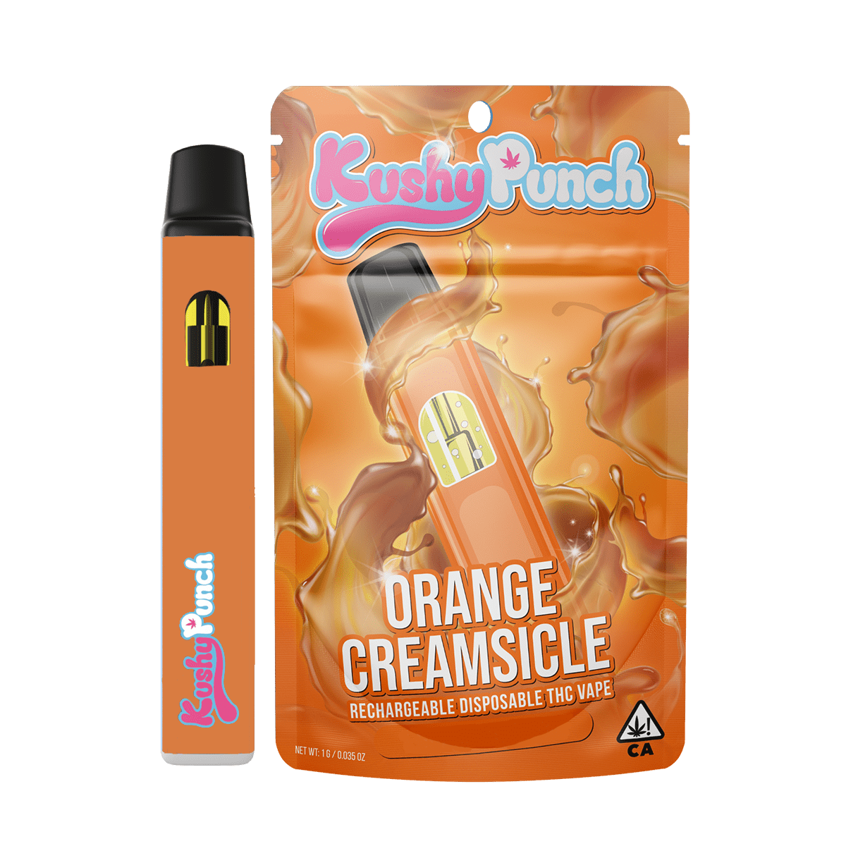 Kushy Punch Disposable Cartridge Orange Creamsicle 1g