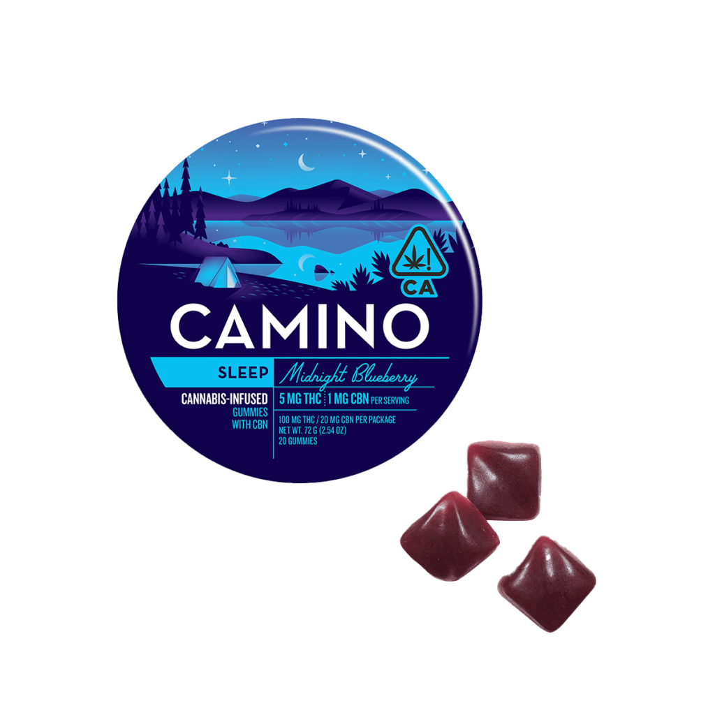Kiva Camino Midnight Blueberry 51 THCCBN 100mg