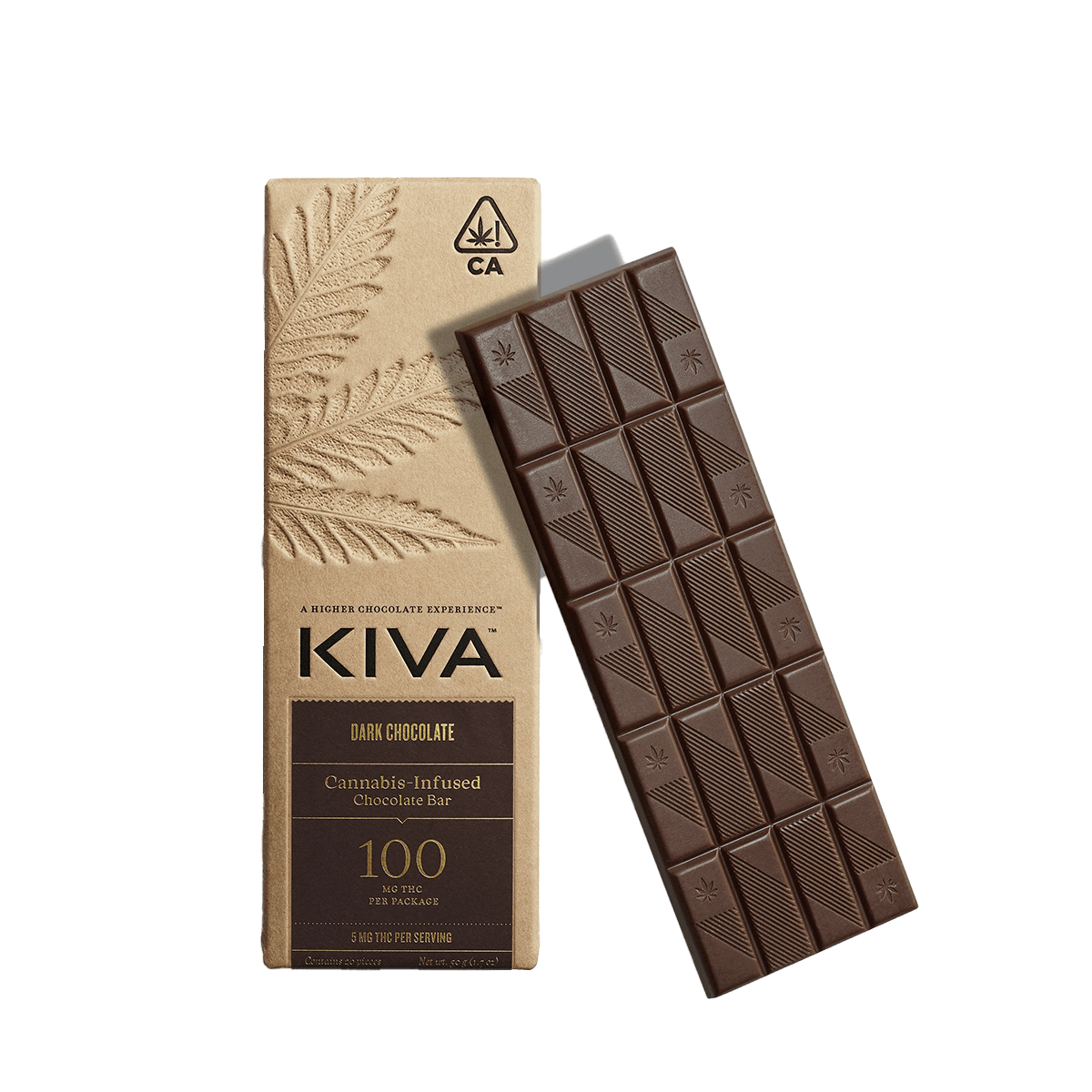 Kiva Dark Chocolate Bar 100mg Chyll kiva-dark-chocolate-bar-100mg-chyll