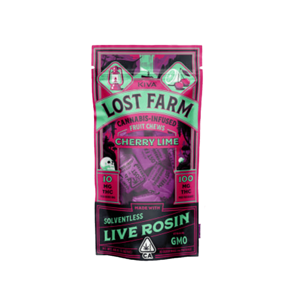Kiva Lost Farm Cherry Lime GMO Rosin 100mg