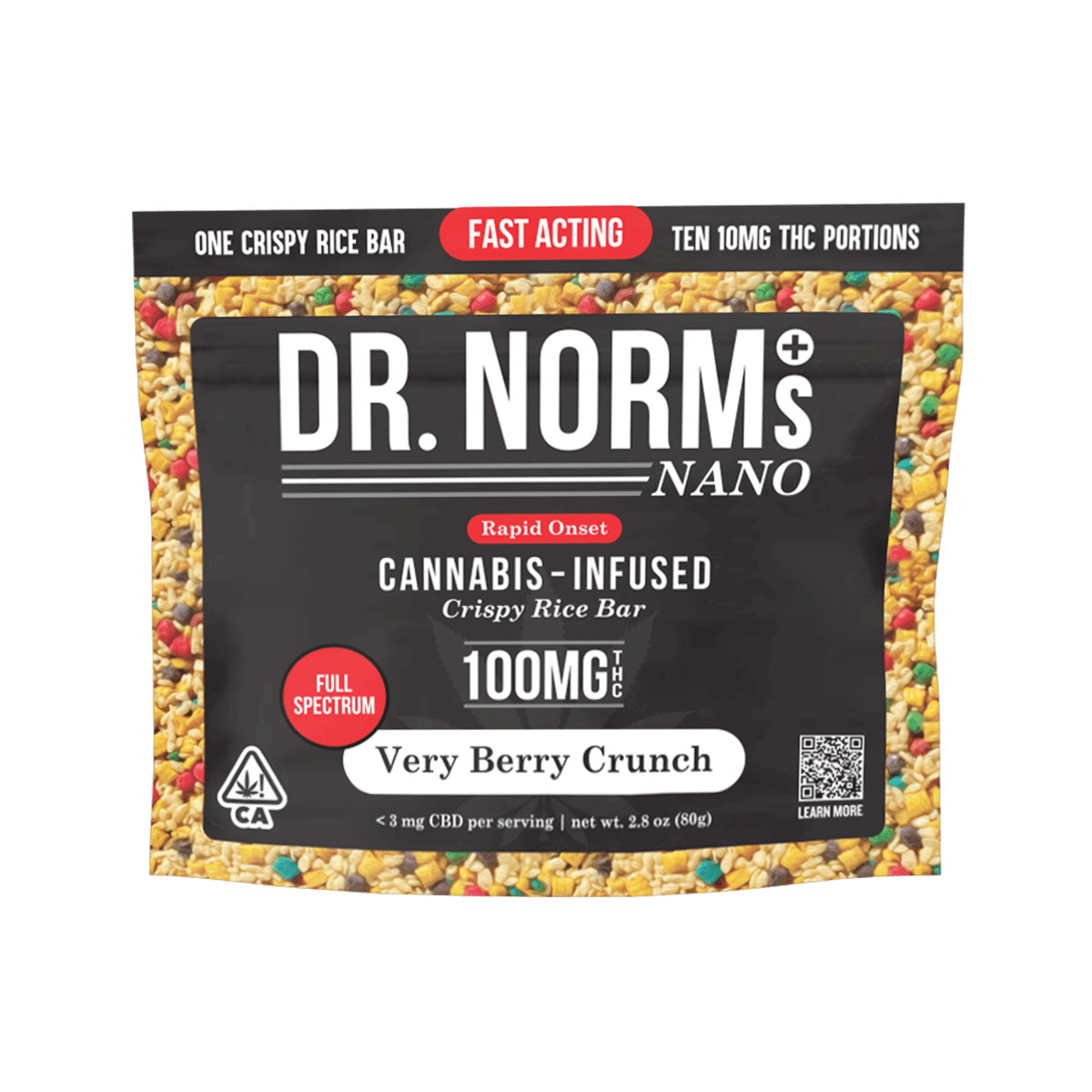 Dr. Norms Very Berry Crunch NANO, 100mg **Free 10mg Cookie with each