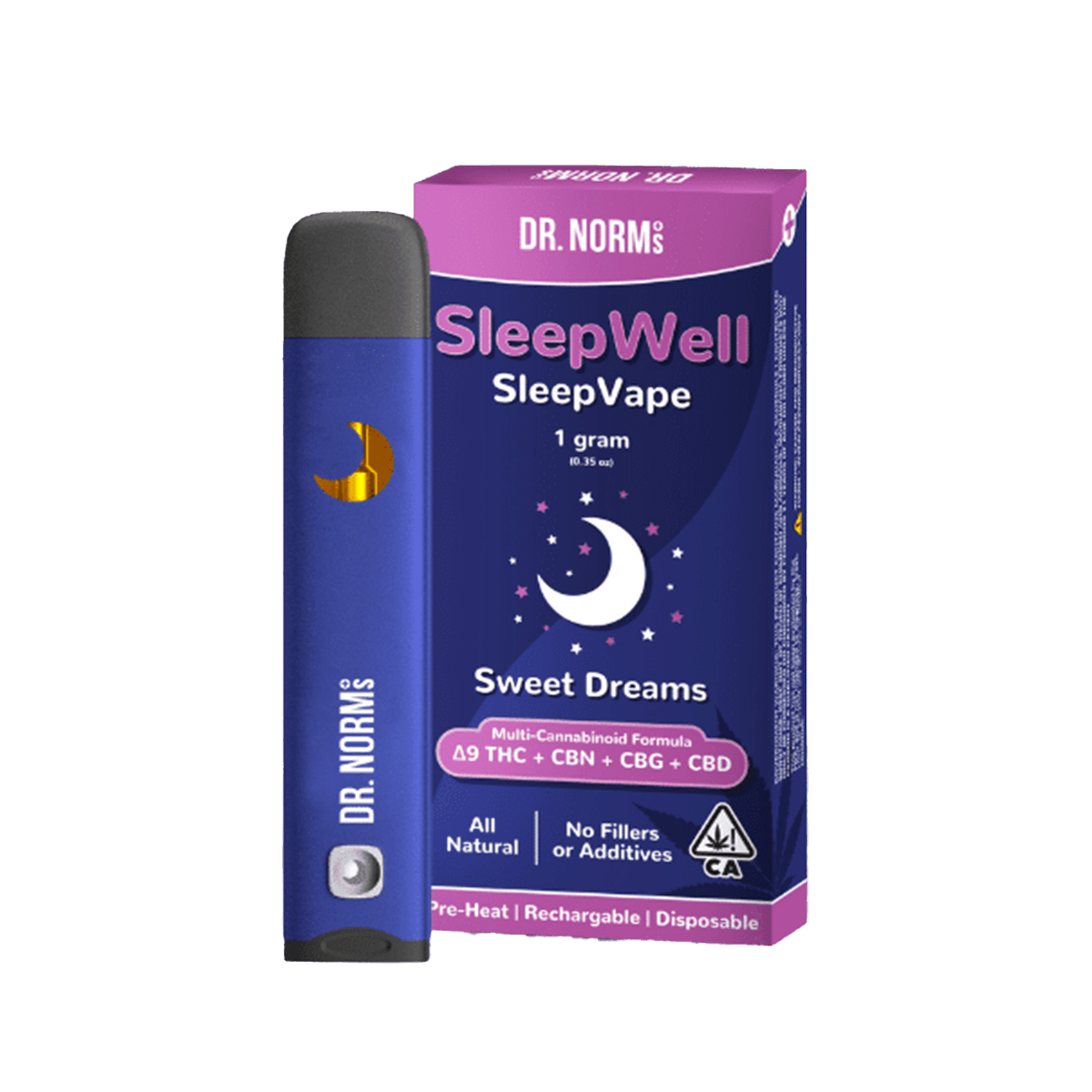 Dr. Norms Sleepwell Disposable 1g Vape Cart