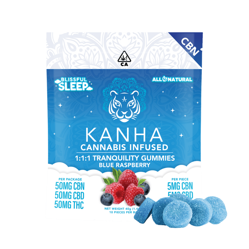 Kanha CBN + THC + CBD Gummies Tranquility