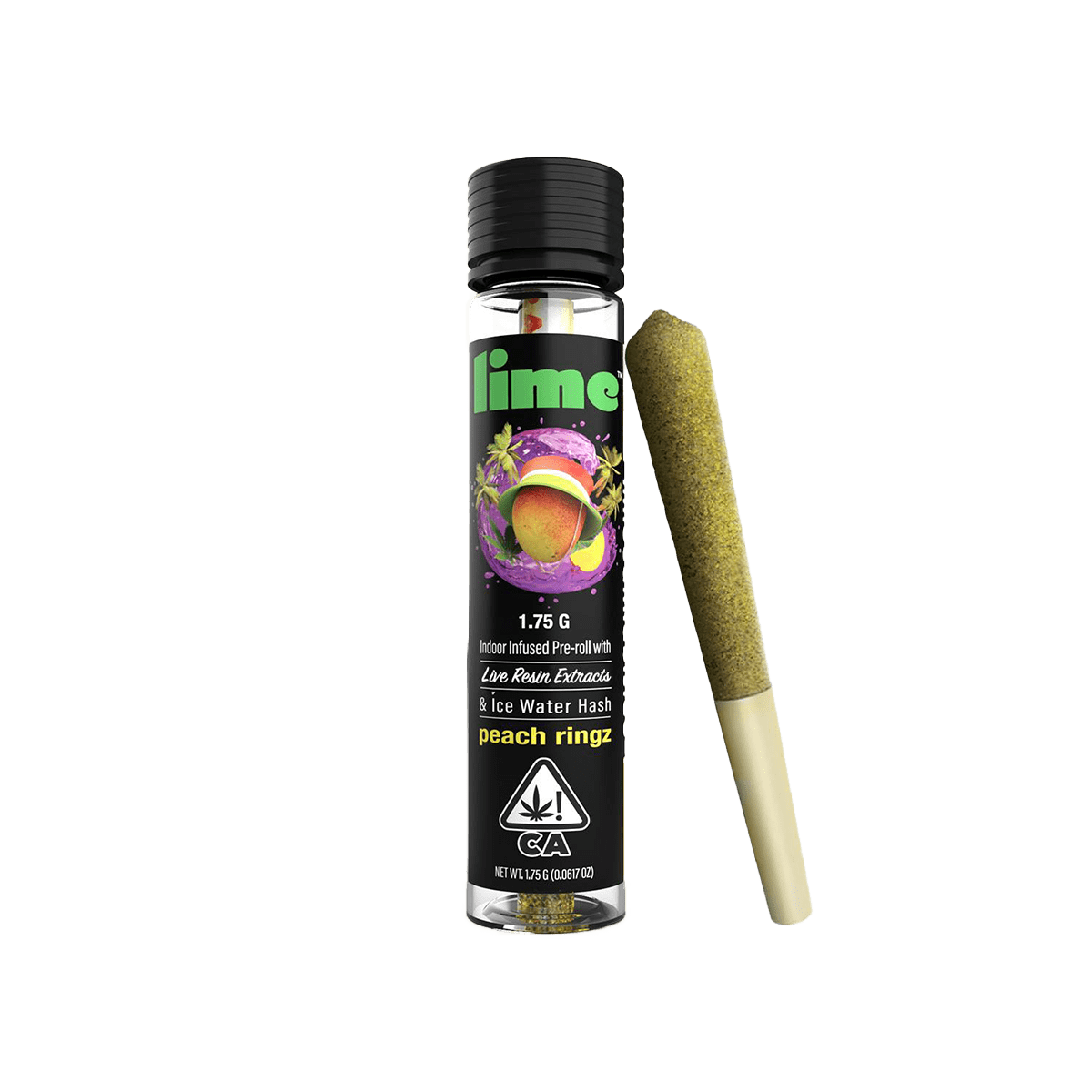 Lime Infused Preroll Peach Ringz 1.75g